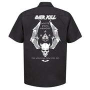 OVERKILL Logo Badge Skull Work Shirt
