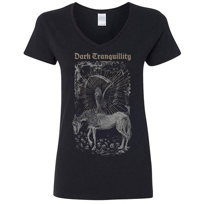 DARK TRANQUILLITY Owl Ladies V Neck T-Shirt