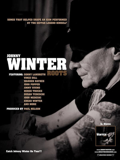 JOHNNY WINTER Roots poster 18x24in