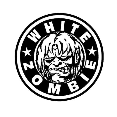 WHITE ZOMBIE Logo Circle Pin