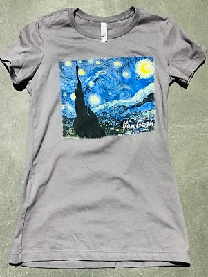 The Starry Night Ladies T-Shirt - Charcoal