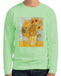 Sunflowers Crewneck Sweatshirt - Mint