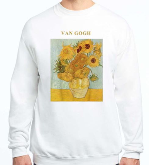 Sunflowers Crewneck Sweatshirt - White