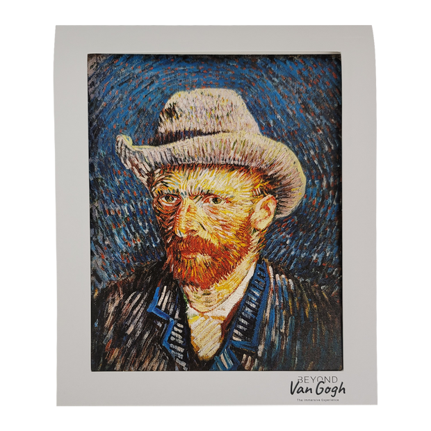 Portrait Felt Hat Matted Print 8x10