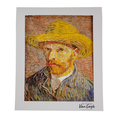 Portrait Straw Hat Matted Print 8x10