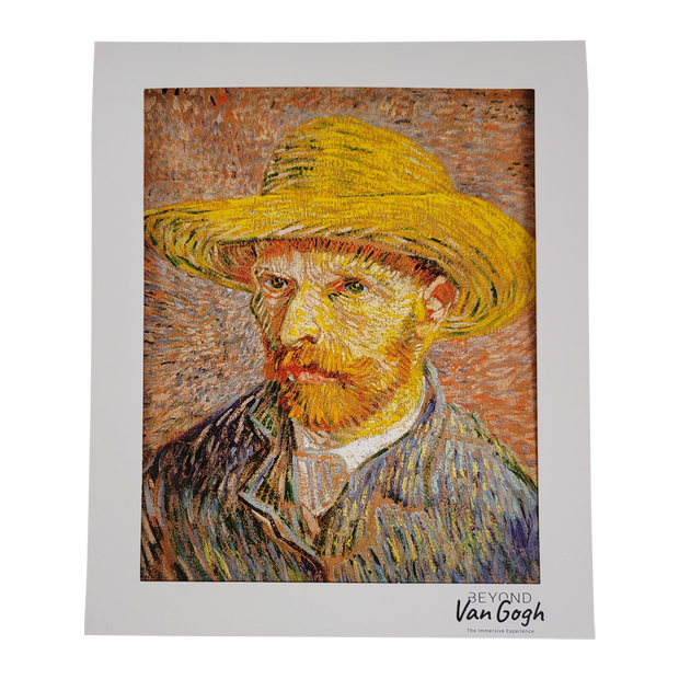 Portrait Straw Hat Matted Print 8x10