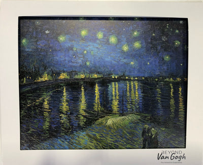 Starry Night Over Rhone Matted Print 8x10