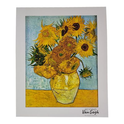 Sunflowers Matted Print 8x10