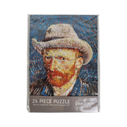 Portrait with Hat Puzzle Postcards