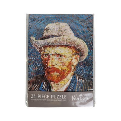 Portrait with Hat Puzzle Postcards