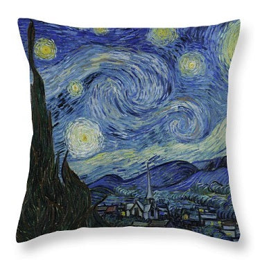 The Starry Night All Over Pillow