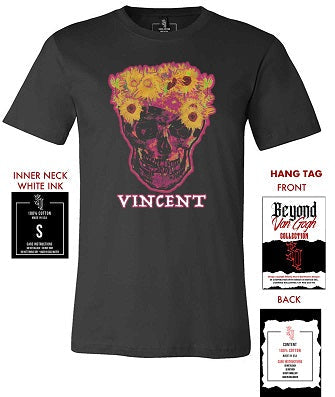 Pink Skull Vincent Unisex T-Shirt