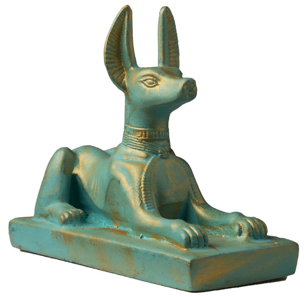 Anubis Reclining Patina 3"