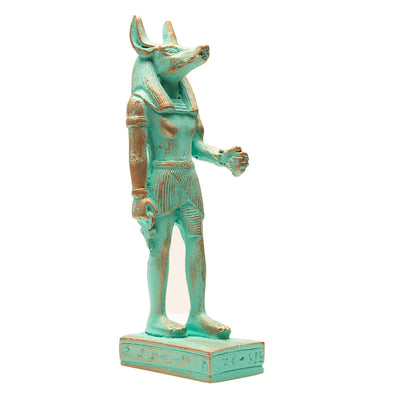 4.5" Mini Patina Anubis Statue