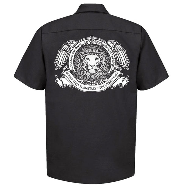HED PE Skull Lion Work Shirt
