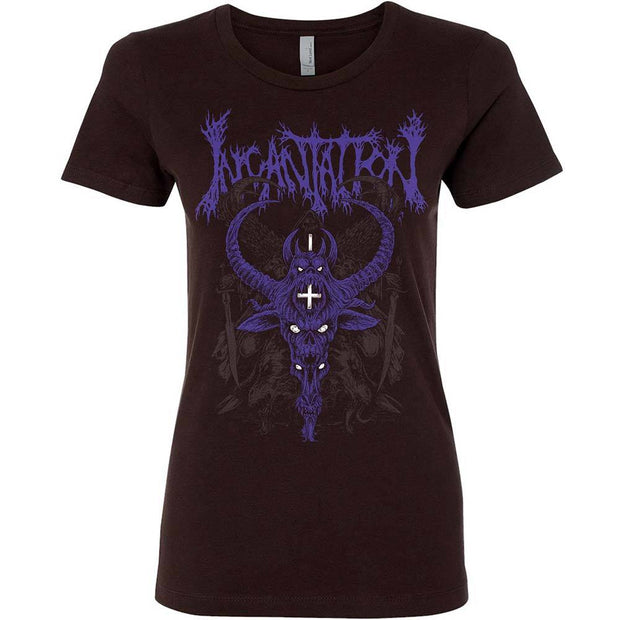 INCANTATION Purple Demon Ladies T-Shirt