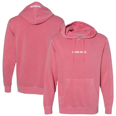 INTERPOL A Fine Mess Pink Pullover Hoodie
