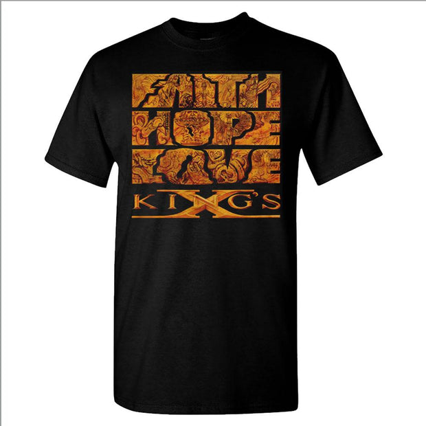 KING'S X Faith Hope Love T-Shirt