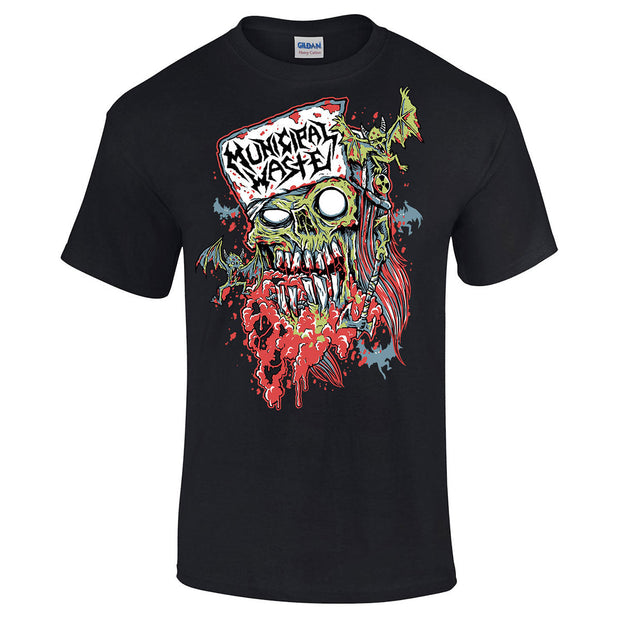 Zombie Head White Logo T-Shirt