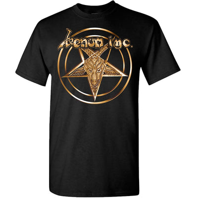 VENOM INC Pentagram Gold Logo T-Shirt