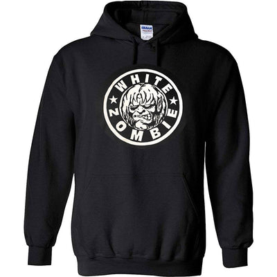 WHITE ZOMBIE Circle Logo Pullover Hoodie