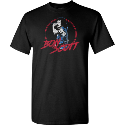 BON SCOTT Weathered Photo T-shirt