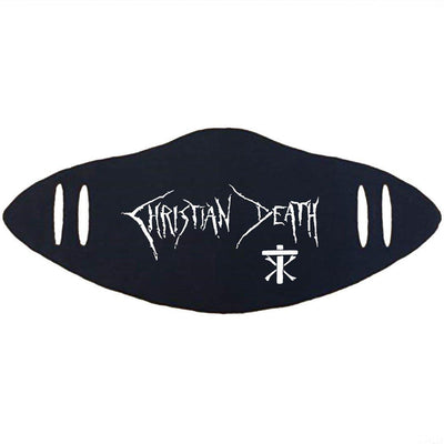 CHRISTIAN DEATH Cross Logo Face Mask