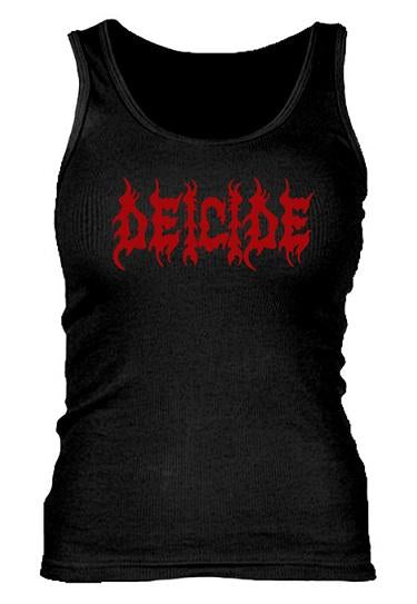 DEICIDE Red Logo Ladies Ribbed Tank Top