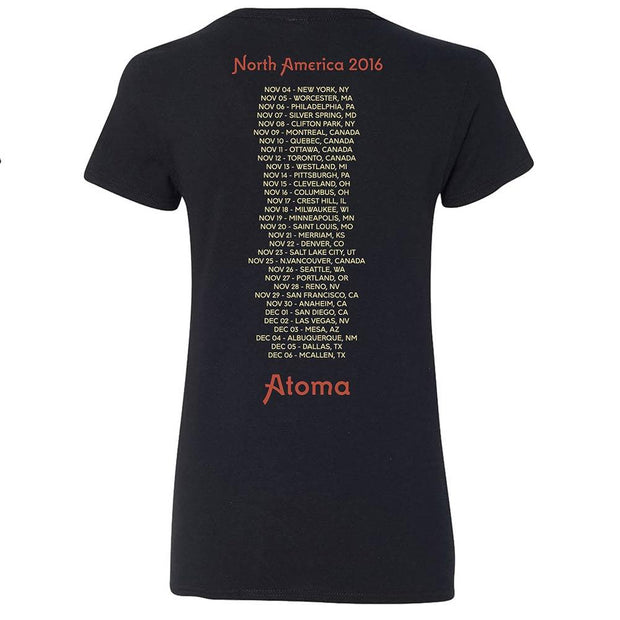 DARK TRANQUILLITY Atoma 2016 Tour Ladies T-Shirt