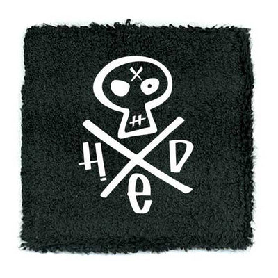 HED PE Embroidered Skull Wristband