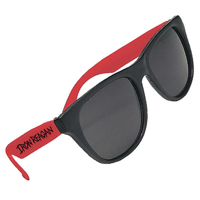 IRON REAGAN Black And Red Sunglasses