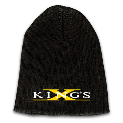 KING'S X Emblem Embroidered Logo Beanie - Yellow X