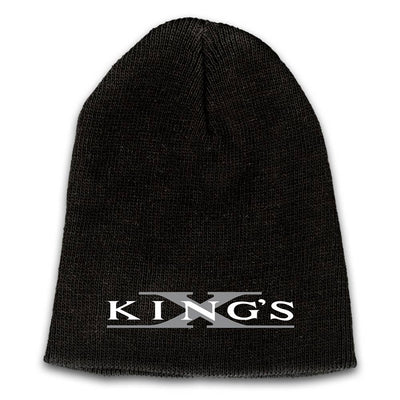 KING'S X Emblem Embroidered Logo Beanie - Grey X