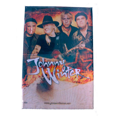 JOHNNY WINTER Band Photo 2x3 Magnet