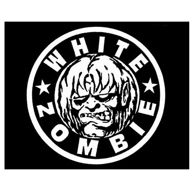 WHITE ZOMBIE Logo Blanket